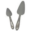 1950s Sterling Silver "Wheat" Pattern Cake Knife Serving Utensils- Set of 2