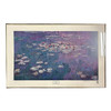 1979 Carnegie Institute "Nympheas" Left Panel Lithograph Poster by Claude Monet, Framed
