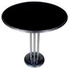 Chrome Streamlined Side Table With Tubular Legs