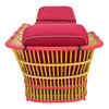 Restored 1930s Stick Reed Rattan "President" Chaise Lounge Restored 1930s Stick Reed Rattan "President" Chaise Lounge