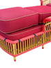 Restored 1930s Stick Reed Rattan "President" Chaise Lounge Restored 1930s Stick Reed Rattan "President" Chaise Lounge
