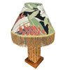 1950s Restored Modernist Lattice Wrapped Rattan Table Lamp With Lamp Shade 1950s Restored Modernist Lattice Wrapped Rattan Table Lamp With Lamp Shade