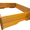 1950s Restored Mid-Century Stacked Rattan Full Sized Bed Frame 1950s Restored Mid-Century Stacked Rattan Full Sized Bed Frame