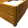 1950s Restored Mid-Century Stacked Rattan Full Sized Bed Frame 1950s Restored Mid-Century Stacked Rattan Full Sized Bed Frame