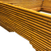 1950s Restored Mid-Century Stacked Rattan Full Sized Bed Frame 1950s Restored Mid-Century Stacked Rattan Full Sized Bed Frame