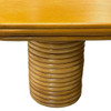 Restored Mid-Century Stacked Rattan Coffee Table W/ Mahogany Top Restored Mid-Century Stacked Rattan Coffee Table W/ Mahogany Top