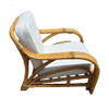 1950s Restored Mid-Century Rattan 3 Strand Transitional Lounge Chair 1950s Restored Mid-Century Rattan 3 Strand Transitional Lounge Chair