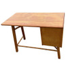 1950s Restored Heywood Wakefield Birch Desk W/ Rattan Legs