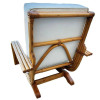 1950s Restored Mid-Century Triple Strand Rattan Springer Rocking Chair 1950s Restored Mid-Century Triple Strand Rattan Springer Rocking Chair