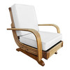 1950s Restored Mid-Century Triple Strand Rattan Springer Rocking Chair 1950s Restored Mid-Century Triple Strand Rattan Springer Rocking Chair