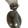 Antique Regency Wall Sconces Electric Light Fixture With Tulip Shade, Pair Antique Regency Wall Sconces Electric Light Fixture With Tulip Shade, Pair