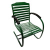 Mid-Century Steel Springer Rocking Outdoor Patio Chairs - A Pair