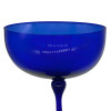 1950s Hand Blown Cobalt Blue Glass Stemmed Desert Bowl 1950s Hand Blown Cobalt Blue Glass Stemmed Desert Bowl