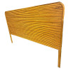 1950s Restored Wide Mid -Century King Size Stacked Rattan Headboard 1950s Restored Wide Mid -Century King Size Stacked Rattan Headboard