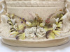 Early 20th Century Capodimonte Italian Floral Swan Centerpiece Bowl Cachepot Early 20th Century Capodimonte Italian Floral Swan Centerpiece Bowl Cachepot