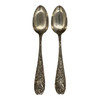 Set of 2 J D & S M Knowles Co Sterling Silver Serving Spoons Aeolian Pattern, 1882