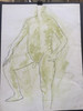 22" x 35" Abstract Male Nude Drawling on Paper 22" x 35" Abstract Male Nude Drawling on Paper