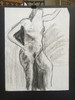 22" x 35" Standing Nude Women Charcoal on Paper 22" x 35" Standing Nude Women Charcoal on Paper