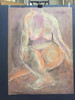 22" x 35" Full frontal Female Nude Pastel on Brown Paper 22" x 35" Full frontal Female Nude Pastel on Brown Paper