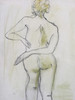 20" x 30" Nude Female Portrait Drawling on Paper 20" x 30" Nude Female Portrait Drawling on Paper
