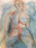 20" x 30" Rainbow Nude Female Portrait Drawling on Paper 20" x 30" Rainbow Nude Female Portrait Drawling on Paper