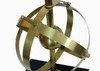 Brass Celestial Armillary Globe Study Table Lamp, Pair