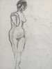 17" x 23" Curvy Nude Female Charcoal on Paper 17" x 23" Curvy Nude Female Charcoal on Paper