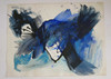 16" x 20" Abstract Blue Bird Acrylic on Paper 16" x 20" Abstract Blue Bird Acrylic on Paper
