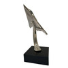 1980s Modernist Lockheed F-117 Nighthawk Chrome Sculpture W/ Black Granite Base 1980s Modernist Lockheed F-117 Nighthawk Chrome Sculpture W/ Black Granite Base