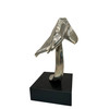 1980s Modernist Lockheed F-117 Nighthawk Chrome Sculpture W/ Black Granite Base 1980s Modernist Lockheed F-117 Nighthawk Chrome Sculpture W/ Black Granite Base
