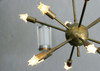 Mid-Century Modernist Brass Sputnik Chandelier