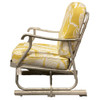 1950s Mid-Century Aluminum Patio/Outdoor Lounge Chair With Ski Legs