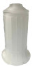 Vianne Art Deco Ripped Cylinder Frosted Glass Light Up Lamp Shade Vianne Art Deco Ripped Cylinder Frosted Glass Light Up Lamp Shade