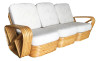 Restored 1930s Paul Frankl Style Six-Strand Square Pretzel Sectional Sofa Restored 1930s Paul Frankl Style Six-Strand Square Pretzel Sectional Sofa