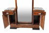 1930s Art Deco Donald Deskey Style Palisander Wood and Marble Vanity W/ Full Mirror 1930s Art Deco Donald Deskey Style Palisander Wood and Marble Vanity W/ Full Mirror
