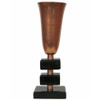 1940s Copper Stacked Base Torchiere Table Lamp 1940s Copper Stacked Base Torchiere Table Lamp