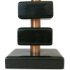 1940s Copper Stacked Base Torchiere Table Lamp 1940s Copper Stacked Base Torchiere Table Lamp
