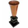 1940s Copper Stacked Base Torchiere Table Lamp 1940s Copper Stacked Base Torchiere Table Lamp
