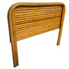 1930s Restored Art Deco Stacked Rattan Twin Size Headboard