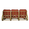 Mid 20th Century Restored Three-Strand "S-Arm" Sofa & Lounge Chair Rattan Living Room Set