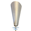 Mid-century Googie Modern Brushed Aluminum Torchiere Wall Sconce, 4 Available