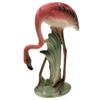 Mid-century Matching Pink Flamingo Ceramic Tabletop Vase Set By Brad Keeler