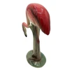 Mid-century Matching Pink Flamingo Ceramic Tabletop Vase Set By Brad Keeler
