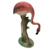 Mid-century Matching Pink Flamingo Ceramic Tabletop Vase Set By Brad Keeler