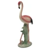 Mid-century Matching Pink Flamingo Ceramic Tabletop Vase Set By Brad Keeler