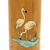 1930 Art Deco Pink Flamingo Delta Chi Leges Fraternity Bamboo Vase
