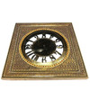 Persian Khatam Kari Marquetry Inlaid Mosaic Square Wood Wall Clock