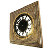 Persian Khatam Kari Marquetry Inlaid Mosaic Square Wood Wall Clock