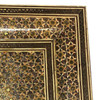 Persian Khatam Kari Marquetry Inlaid Mosaic Square Wood Wall Clock