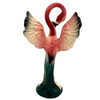 Mid-century California Pottery Ceramic Miniature Pink Flamingo Tabletop Statue